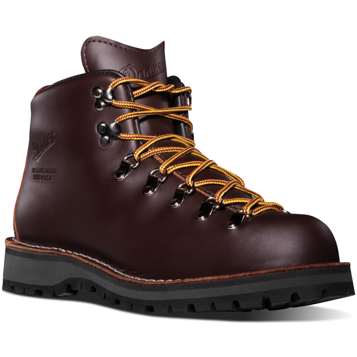 Danner Mens Mountain Light GORE-TEX Hiking Boots Burgundy - RDY469207